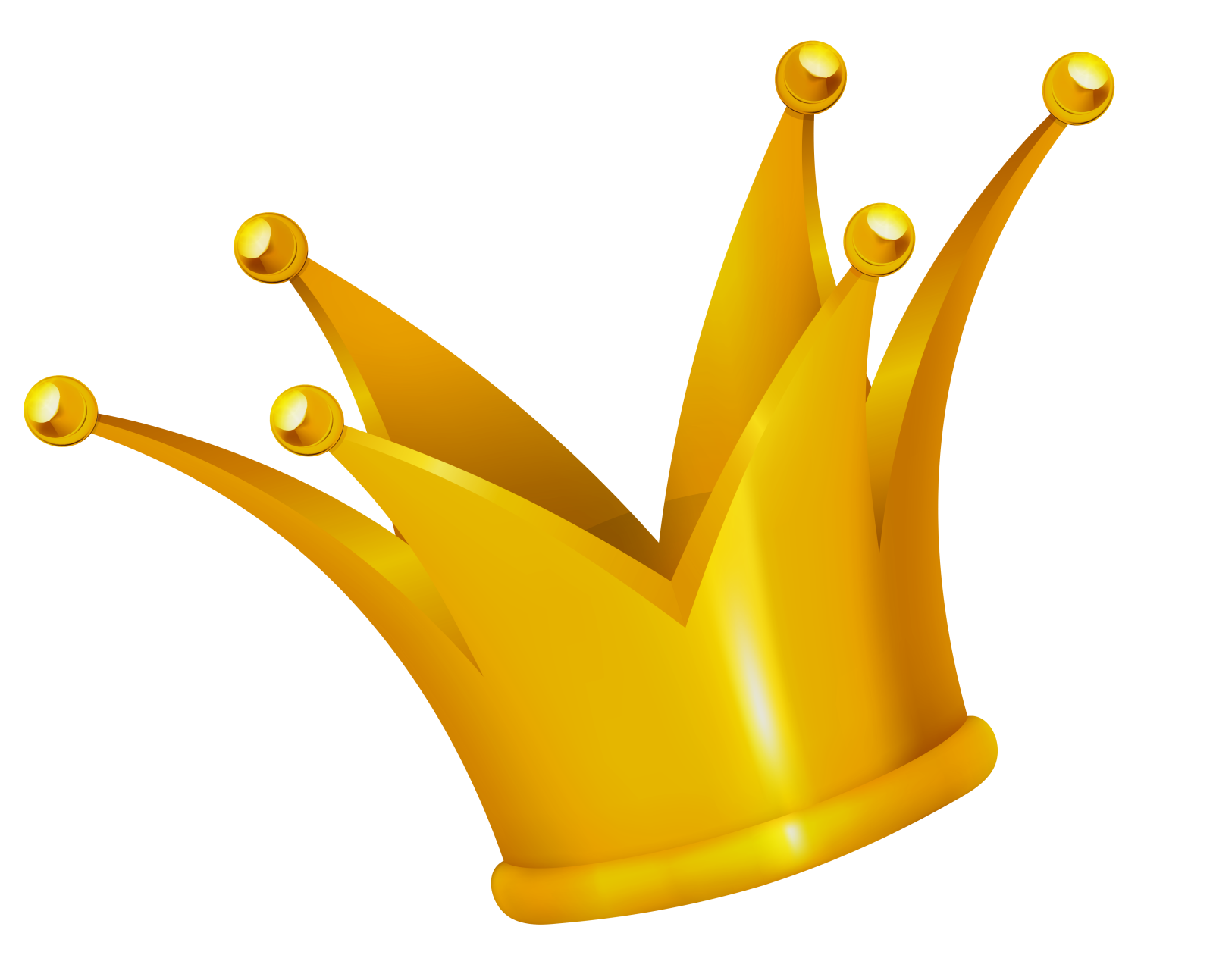 a golden crown on a white background