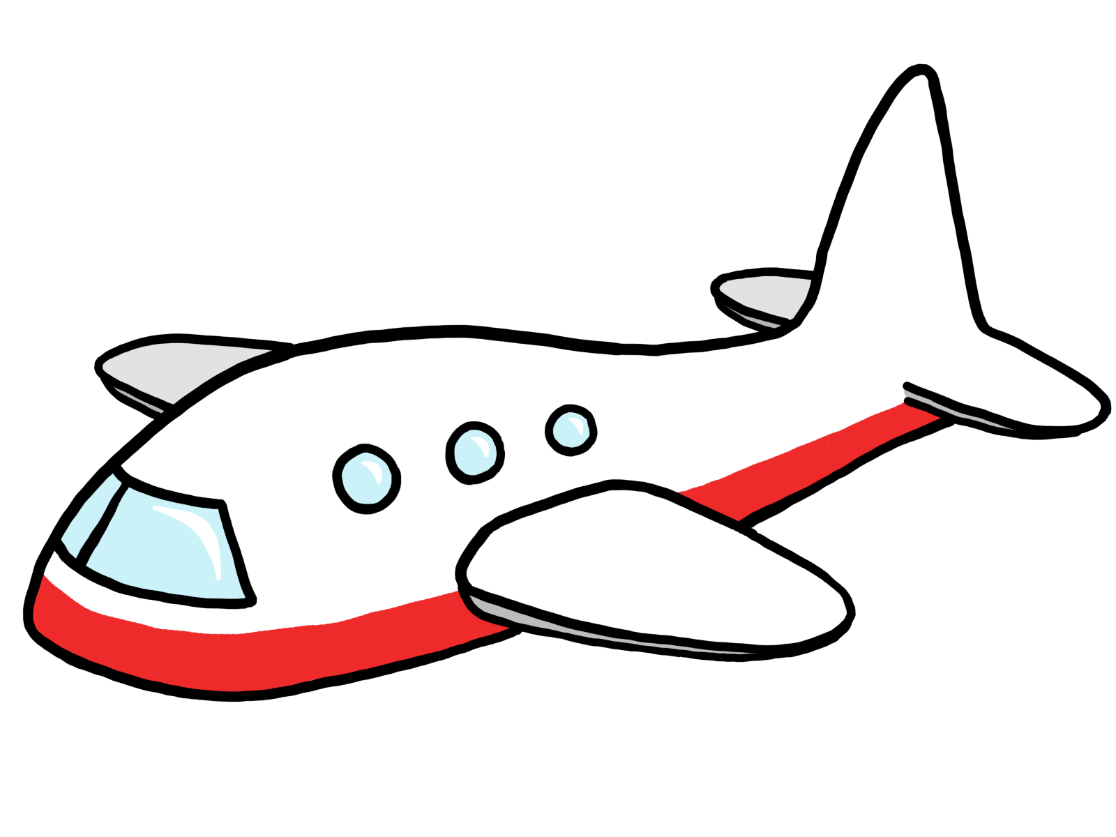 an airplane with a smile on its face