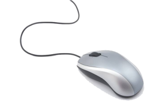 a computer mouse on a white surface