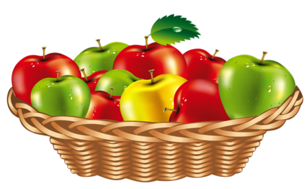 a basket full of apples