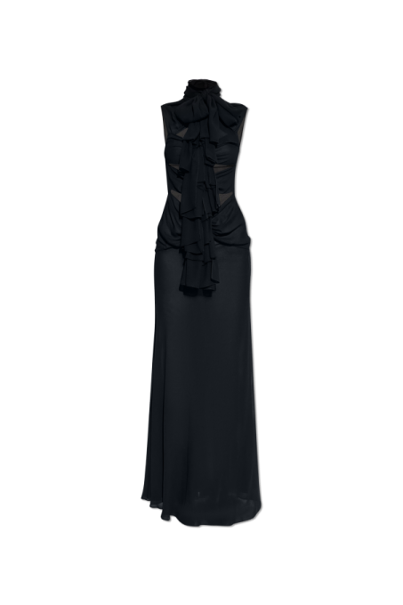 a black dress on a white background