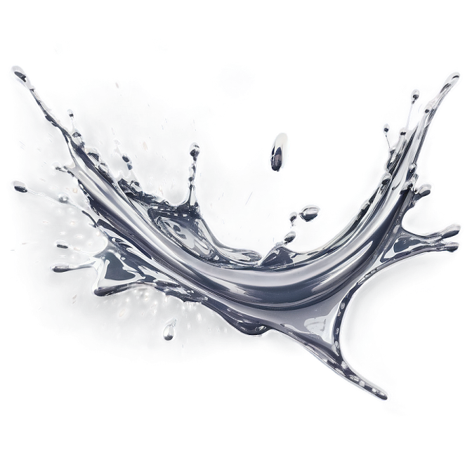 a splash of water on a white background
