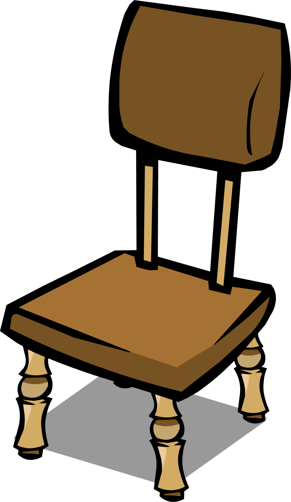 a wooden chair clipart
