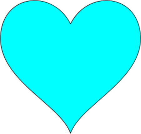 a blue heart