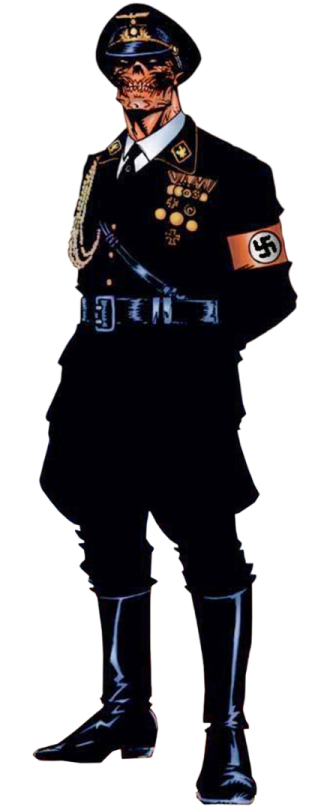 a drawing of a man in a police uniform