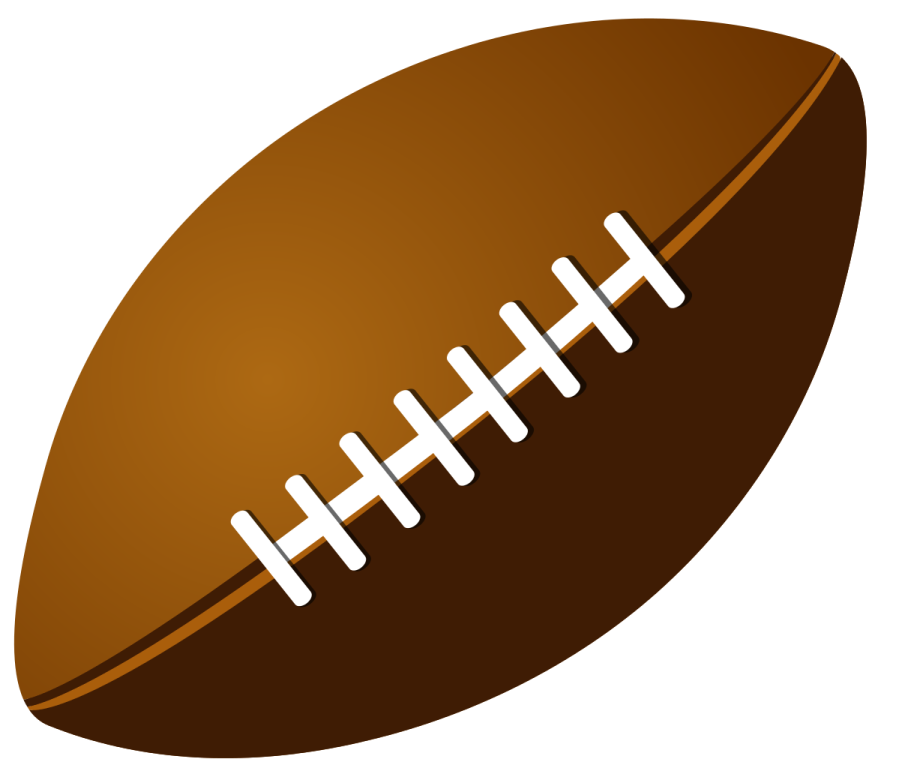 a football ball on a white background