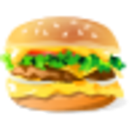a hamburger on a white background