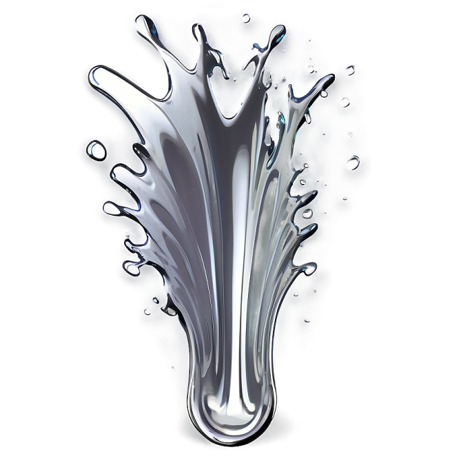 a splash of water on a white background