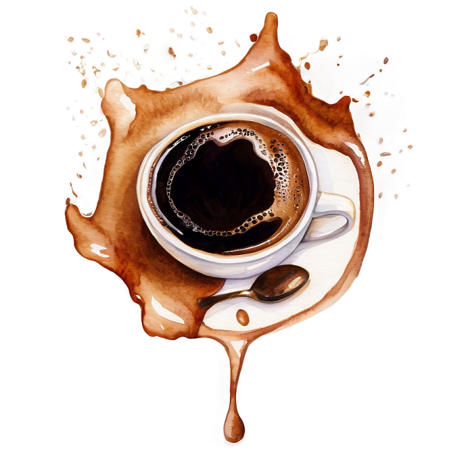 a cup of coffee on top of a saucer