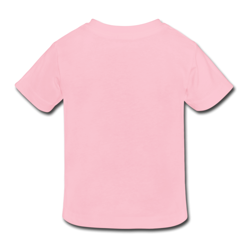 the back of a pink t - shirt