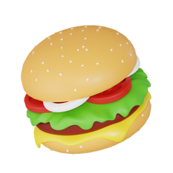 a hamburger with cheese and tomato on it