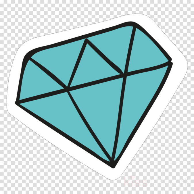 a diamond sticker on a transparent background