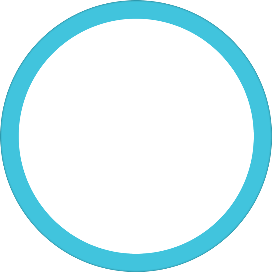 a blue circle on a white background
