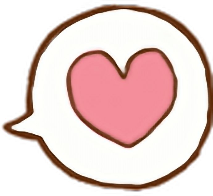 a heart in the shape of a speech