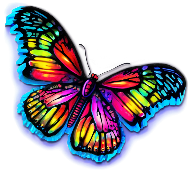 a colorful butterfly on a white background