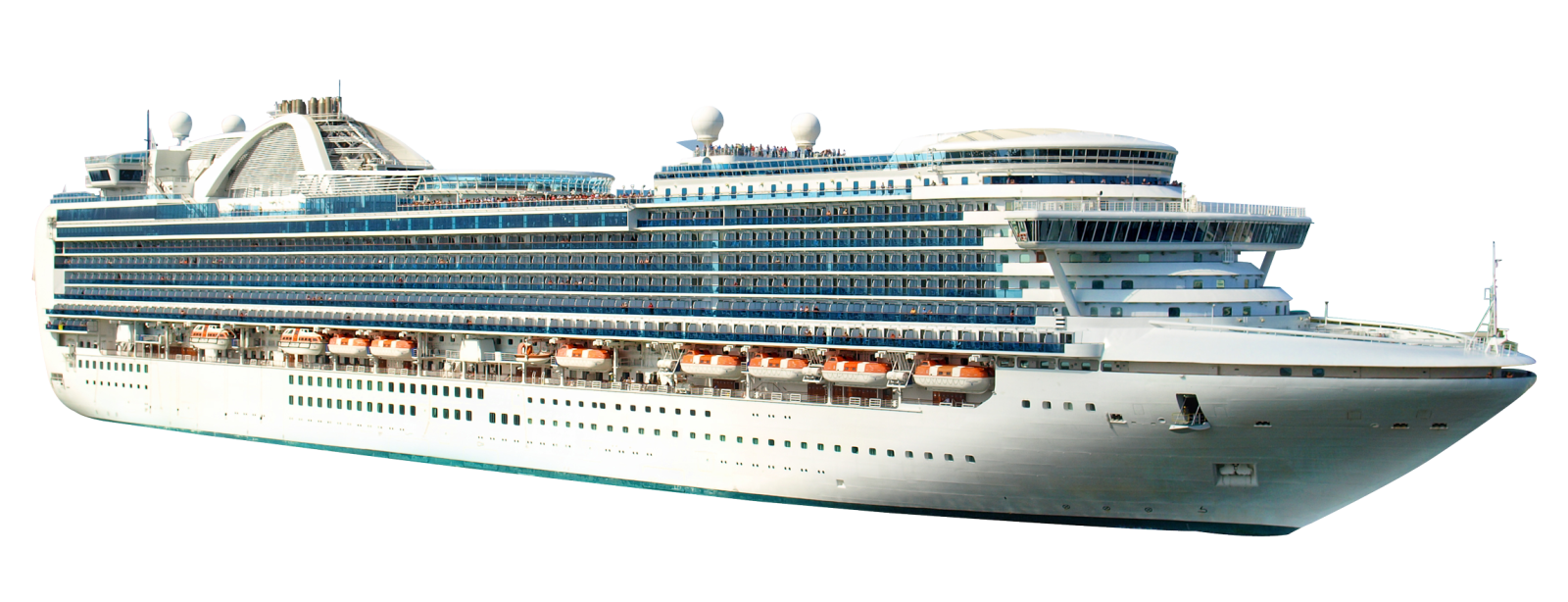 a large white cruise ship