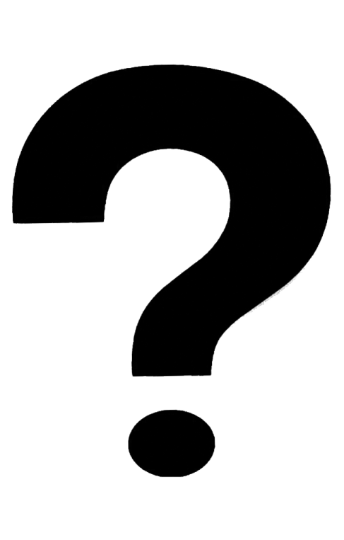 a black and white question mark