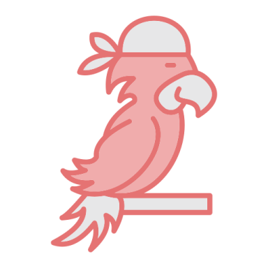 a pink parrot sitting on a branch