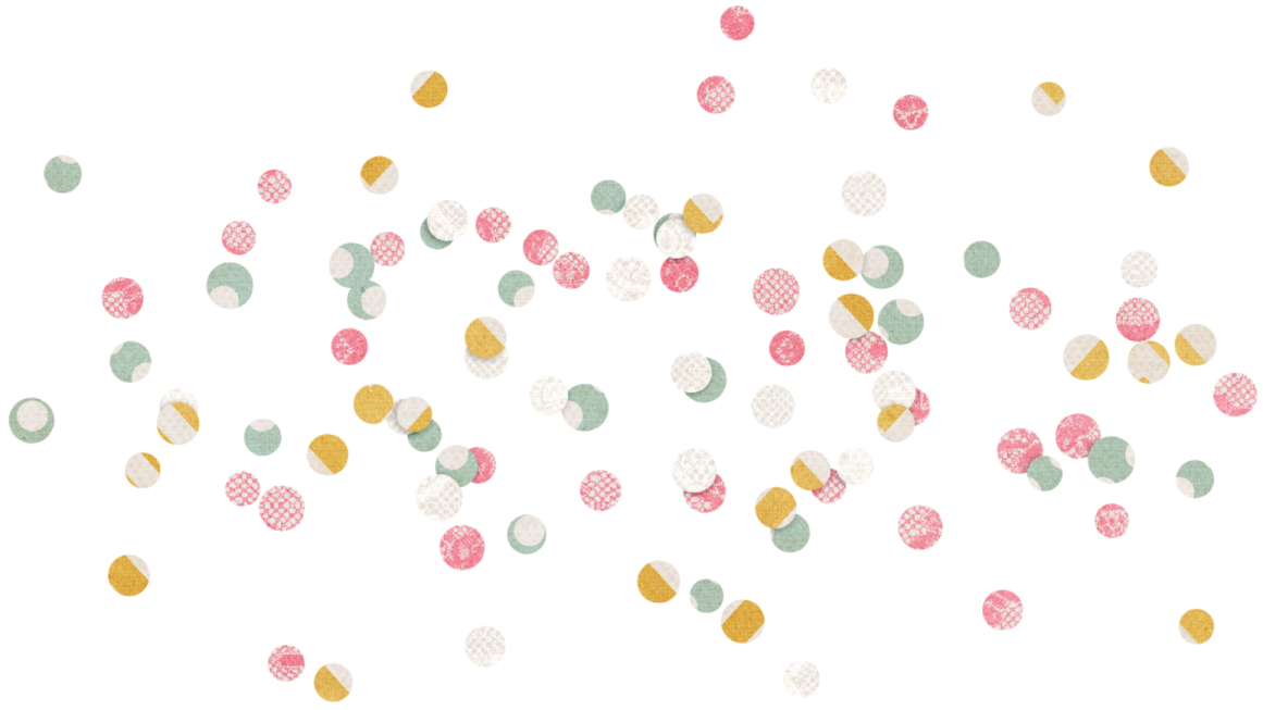 a white background with pink, green and yellow balloons