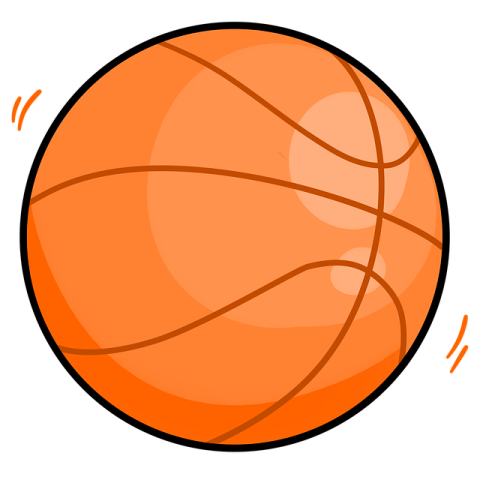 a basketball ball on a white background