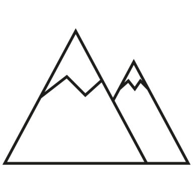 a black and white image of mountains