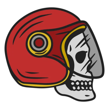 a football helmet with a skull on it