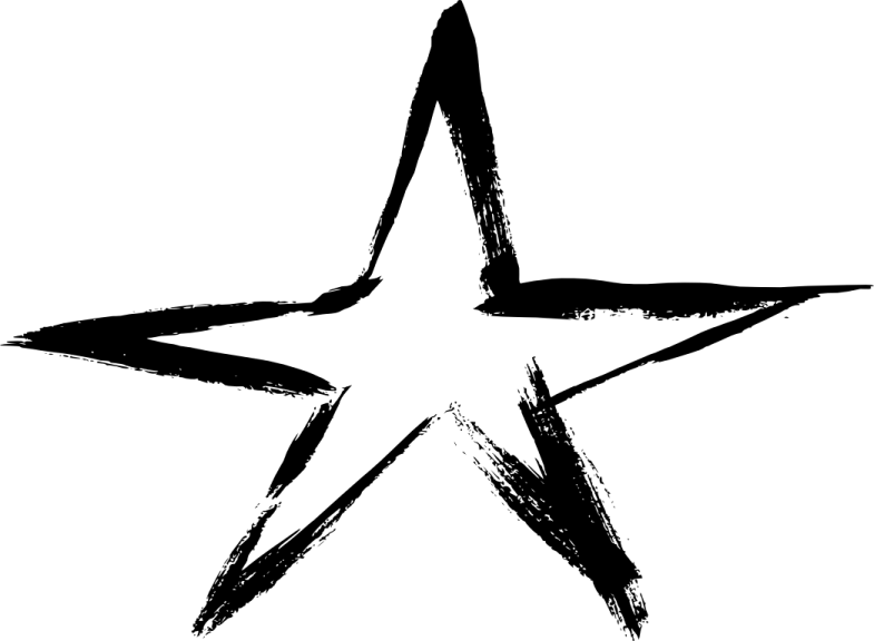 a black and white image of a star