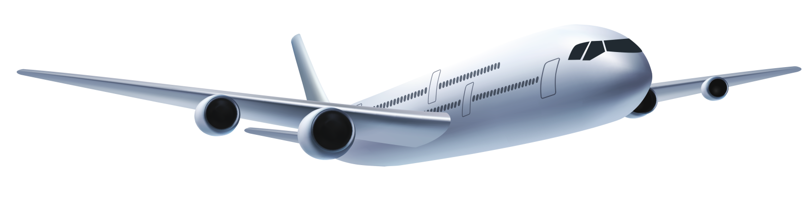 an airplane flying in the air on a white background