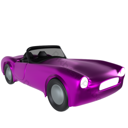 a purple car on a white background
