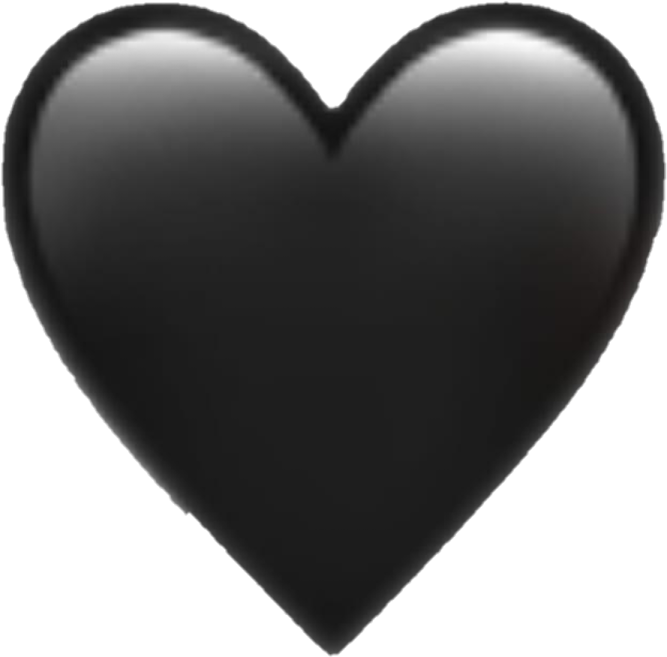 a black heart on a white background