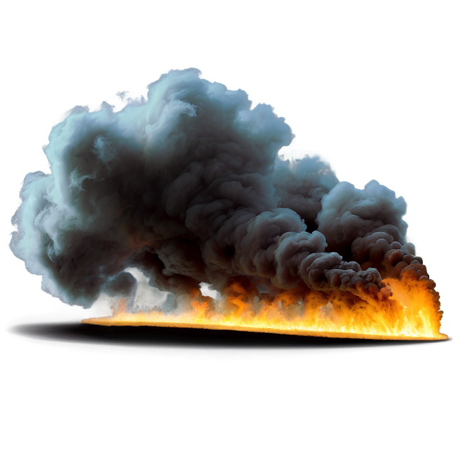 a black cloud of smoke on a white background