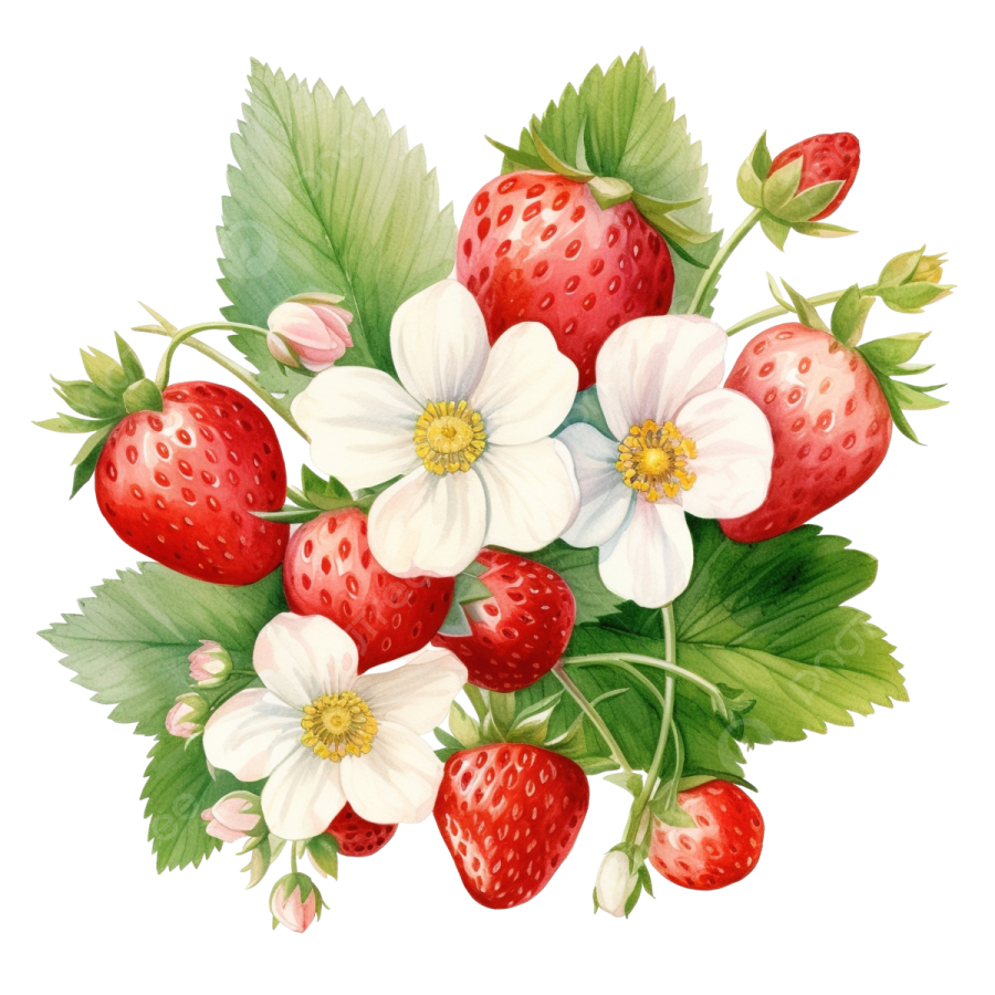 a bouquet of strawberries and strawberrys