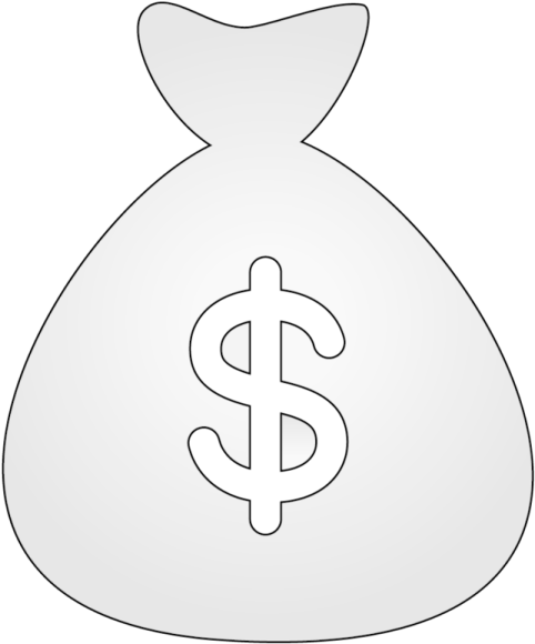a money bag with a dollar sign