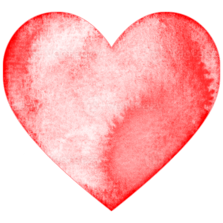 a red heart on a white background
