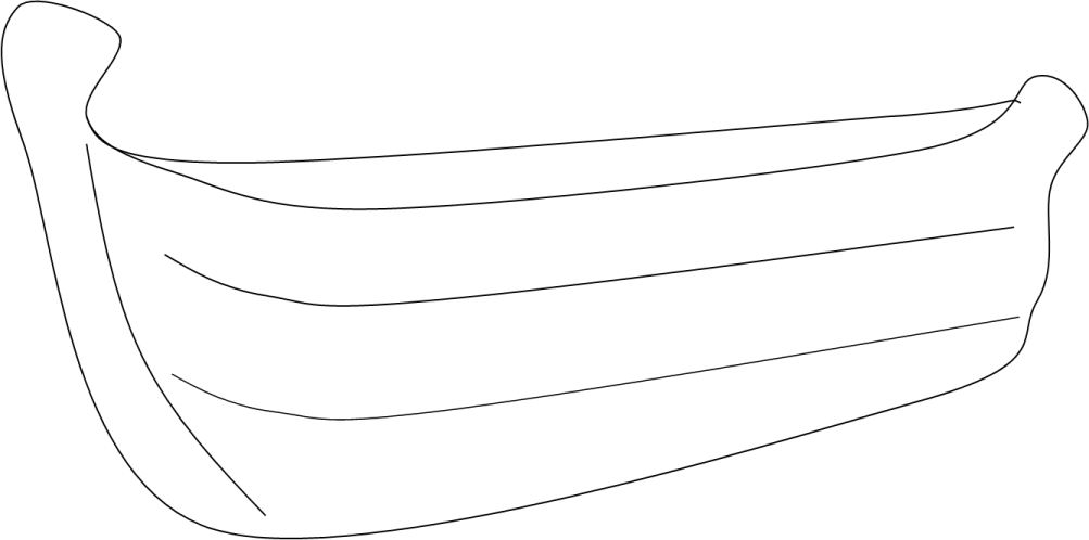 a black and white drawing of a face mask