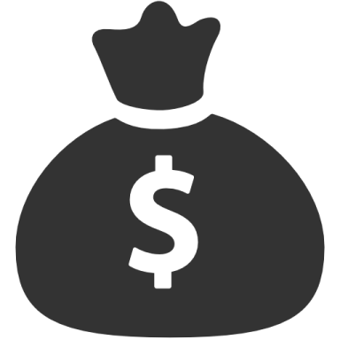 a bag of money icon