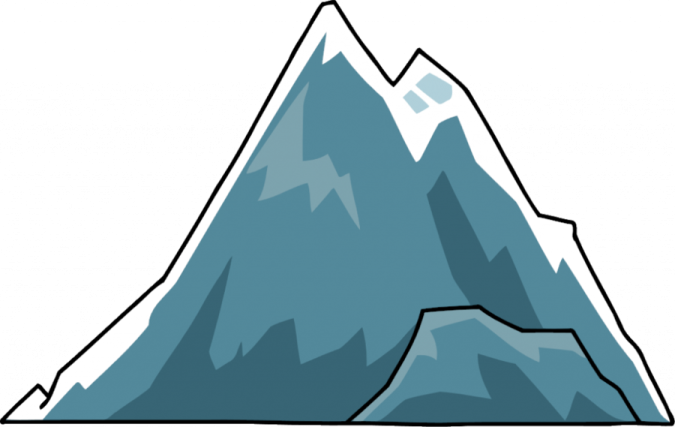 a mountain with snow on it