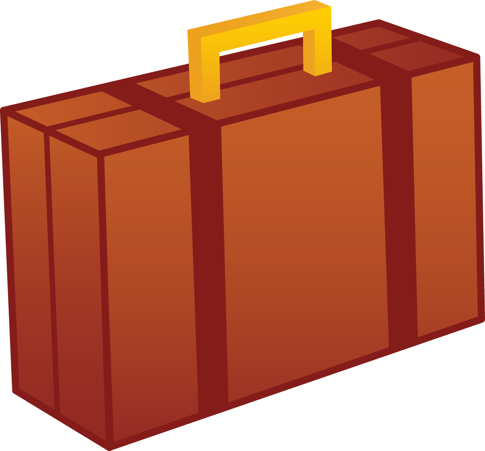 a brown briefcase with a handle