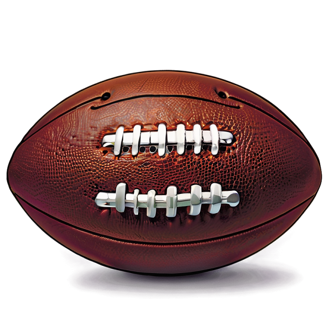 an american football on a white background