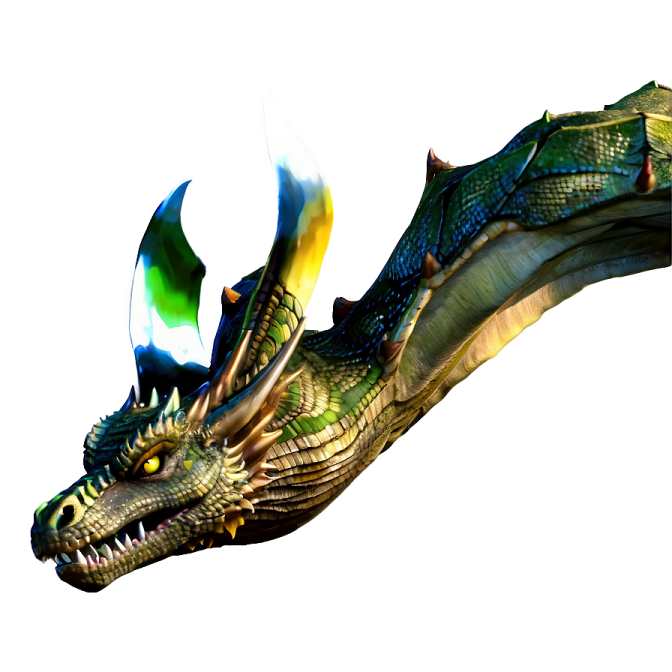 a dragon flying through the air