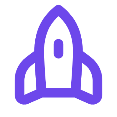 a black and white icon of a spaceship
