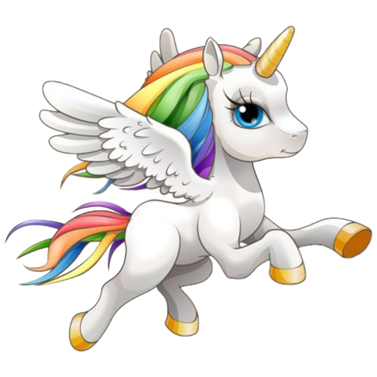 an image of a unicorn with wings