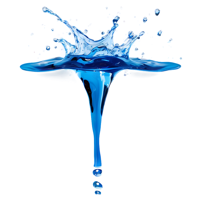 a splash of water on a white background