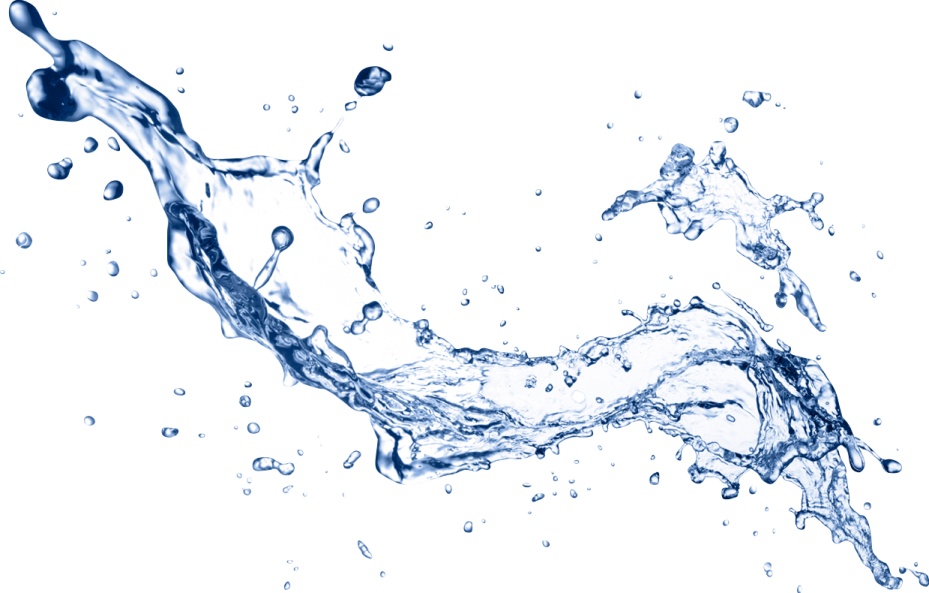 water splash on a white background