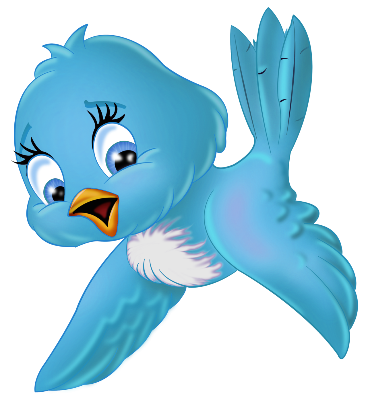 a blue bird flying in the air