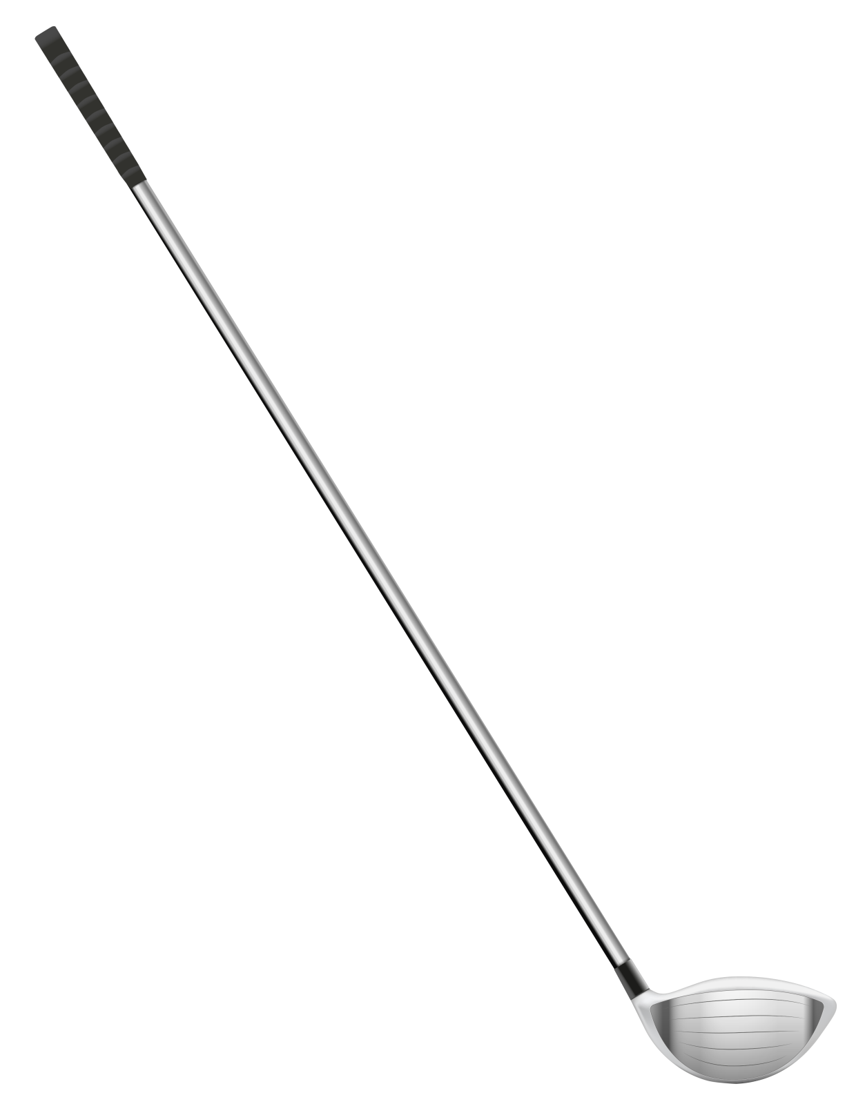 a golf club with a white background