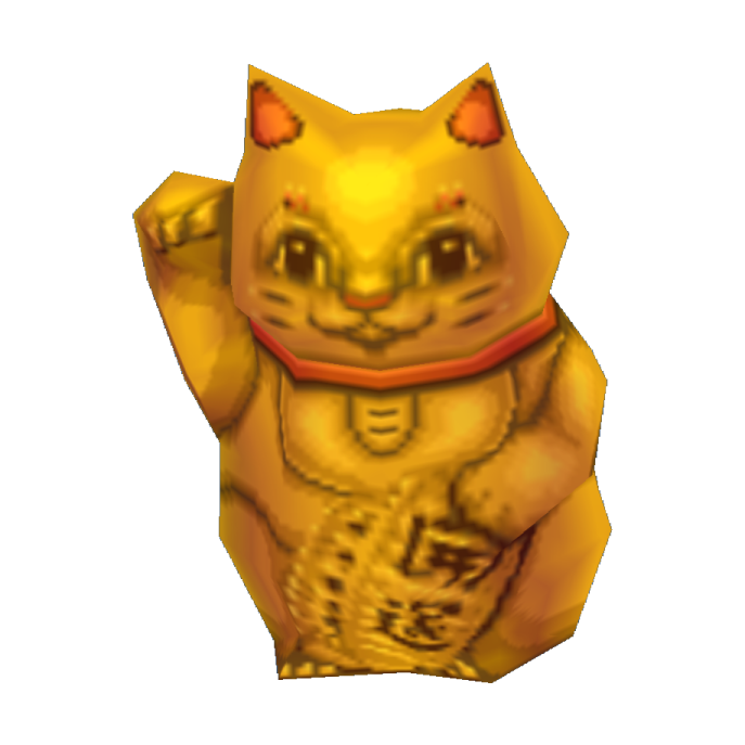 an image of a yellow cat with red eyes