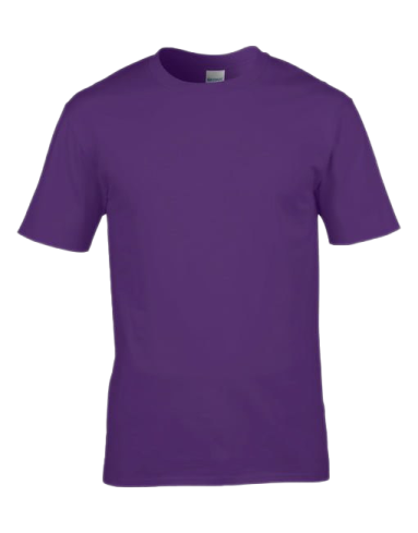a purple t - shirt on a white background