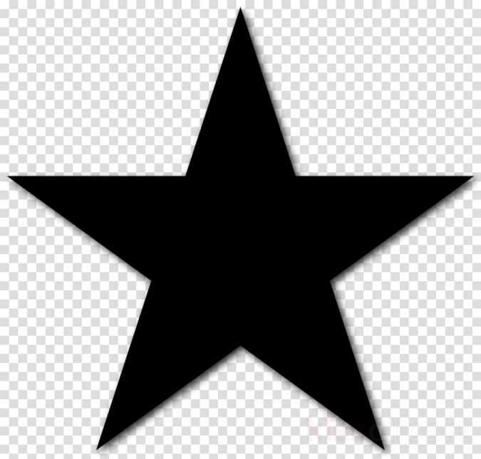 a black star on a transparent background