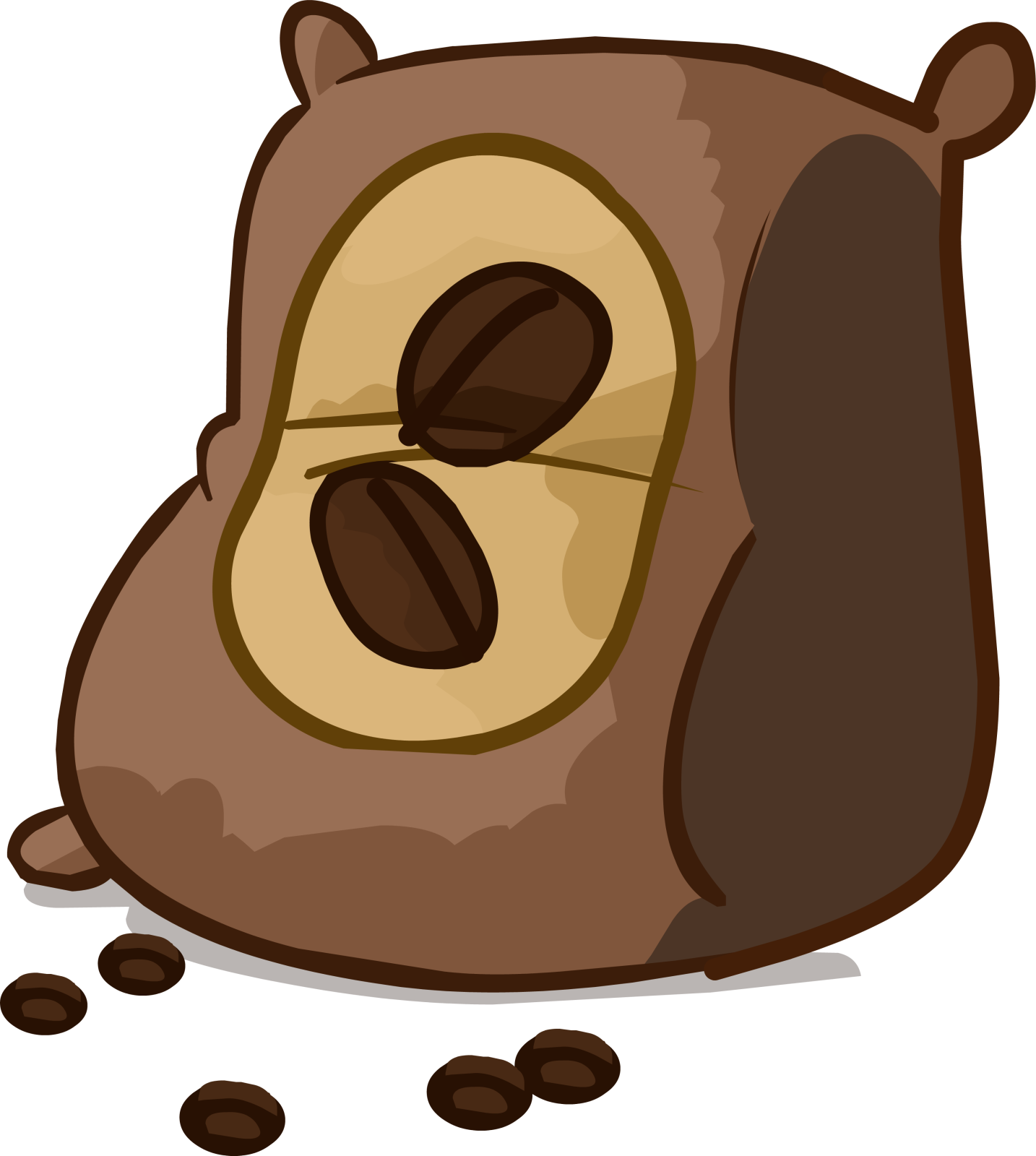 a bag of coffee beans